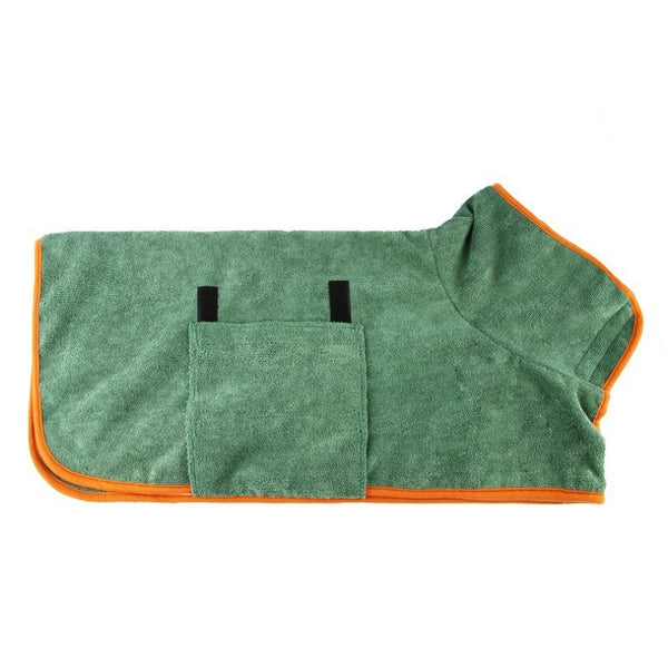 Hooded Dog Drying Robe & Pet Bathrobe, XS to XL
