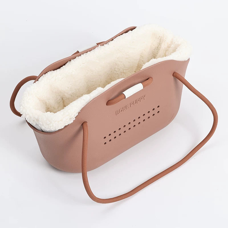 Warm liner insert for breathable pet carrier bag, sold without bag