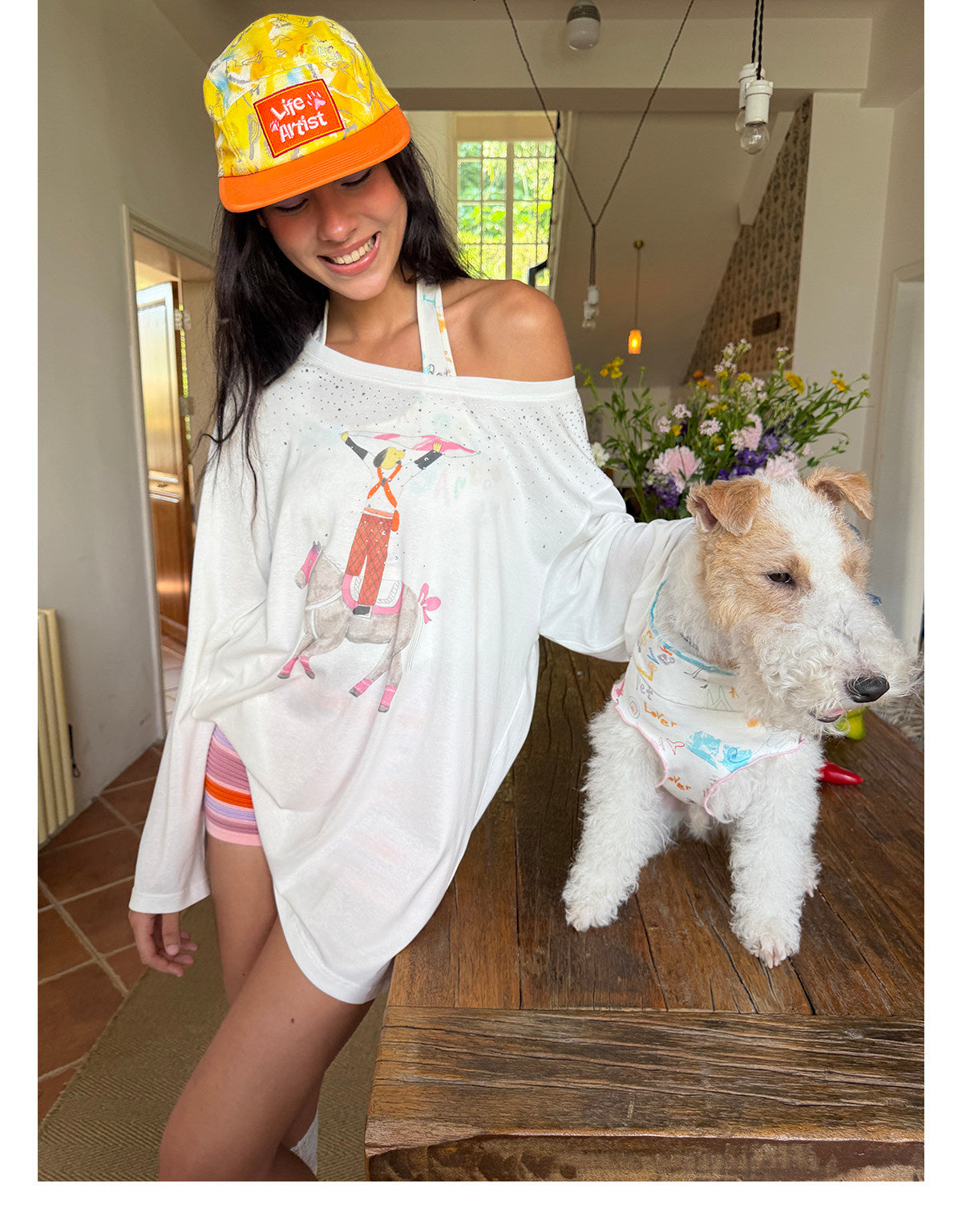 Citrus Explorer Matching Caps – Human & Dog