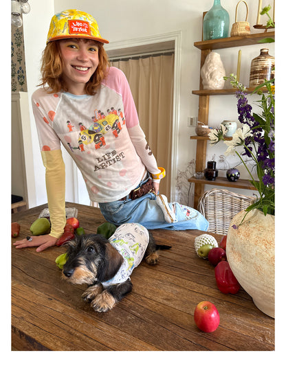 Citrus Explorer Matching Caps – Human & Dog