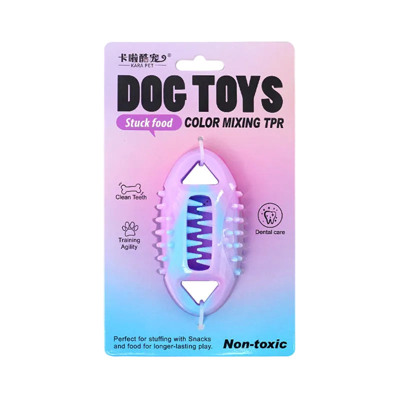 TPR Dog Treat Dispenser Chew Toy, Triangle, Round or Oval
