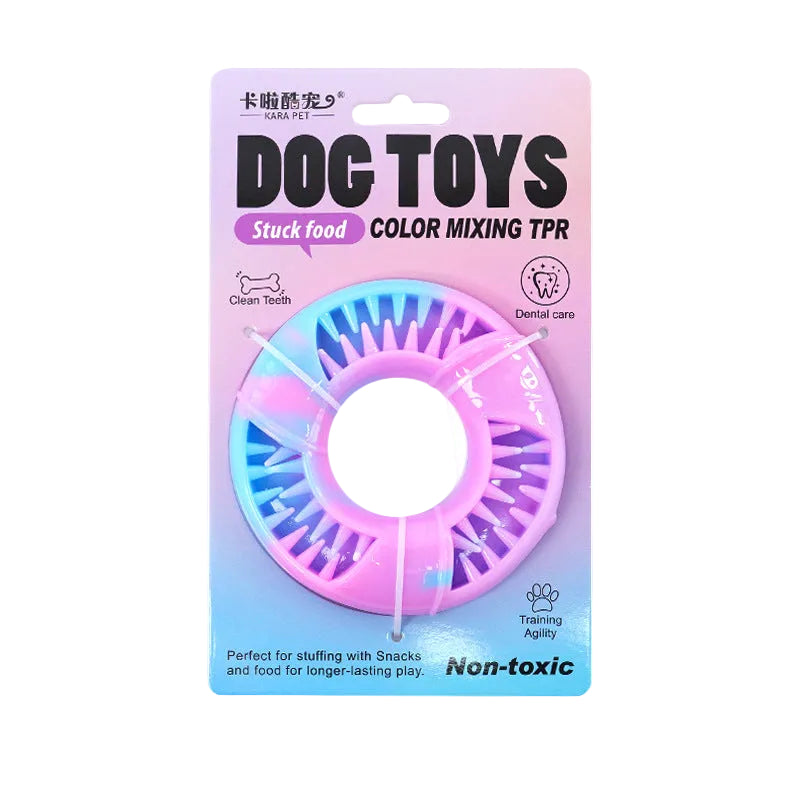 TPR Dog Treat Dispenser Chew Toy, Triangle, Round or Oval