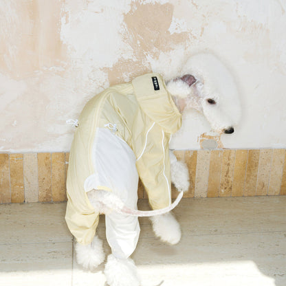 Lightweight Four-Leg Dog Rain Suit – Blue or Yellow