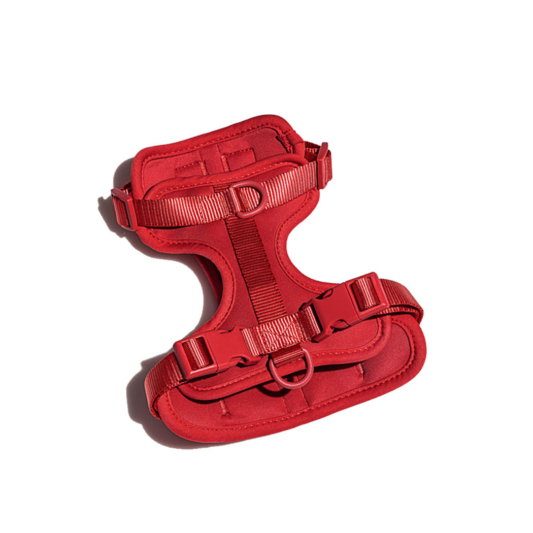 Wipe-Clean Dog Harness in Red