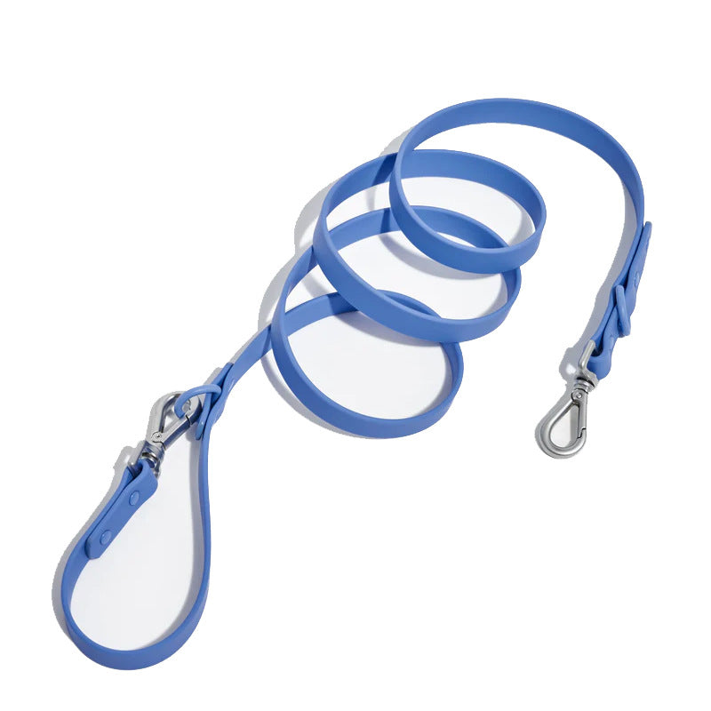 Wipe-Clean Dog Lead in Moonlight Blue