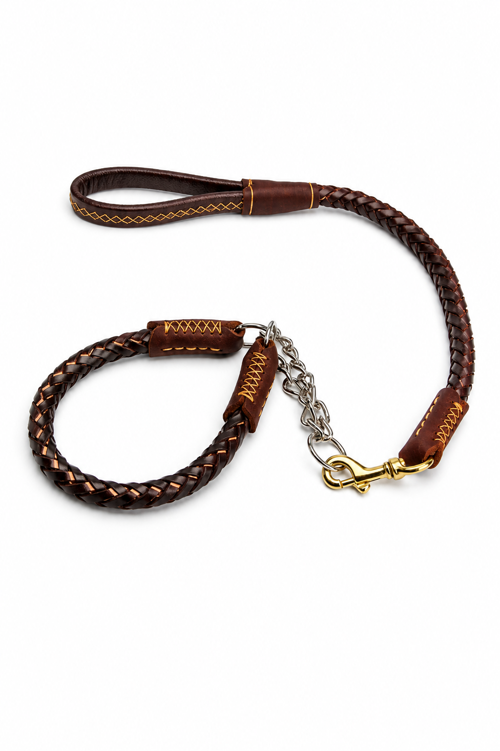 Braided leather collar clean-up preview 1