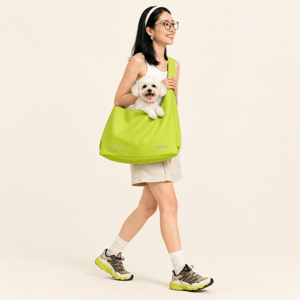Waterproof Pet Crossbody Carrier Bag – Wide Hard-Base Dog and Cat Carrier, Small up to 4 kg or Large up to 10 kg