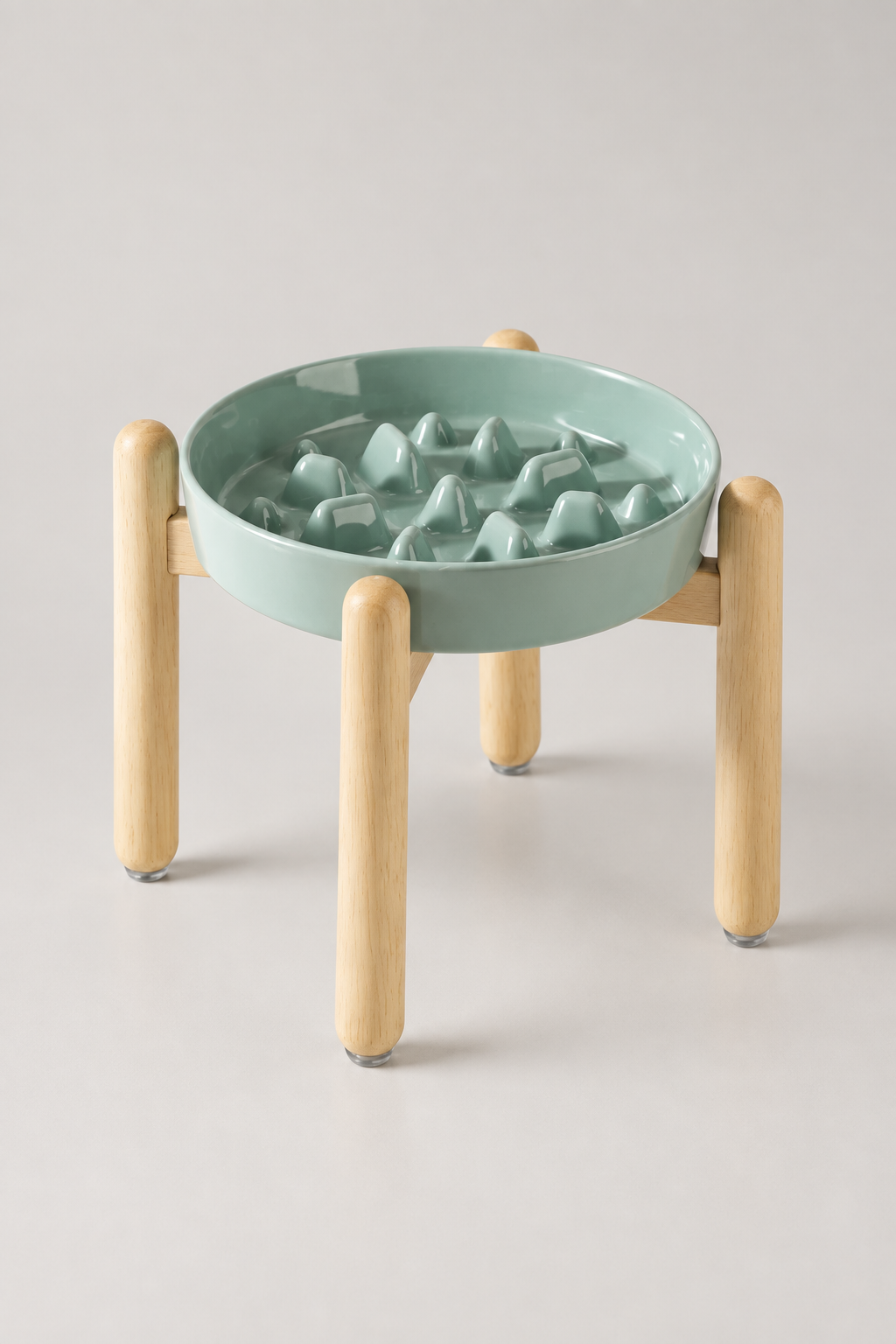 Cream single bowl with stand