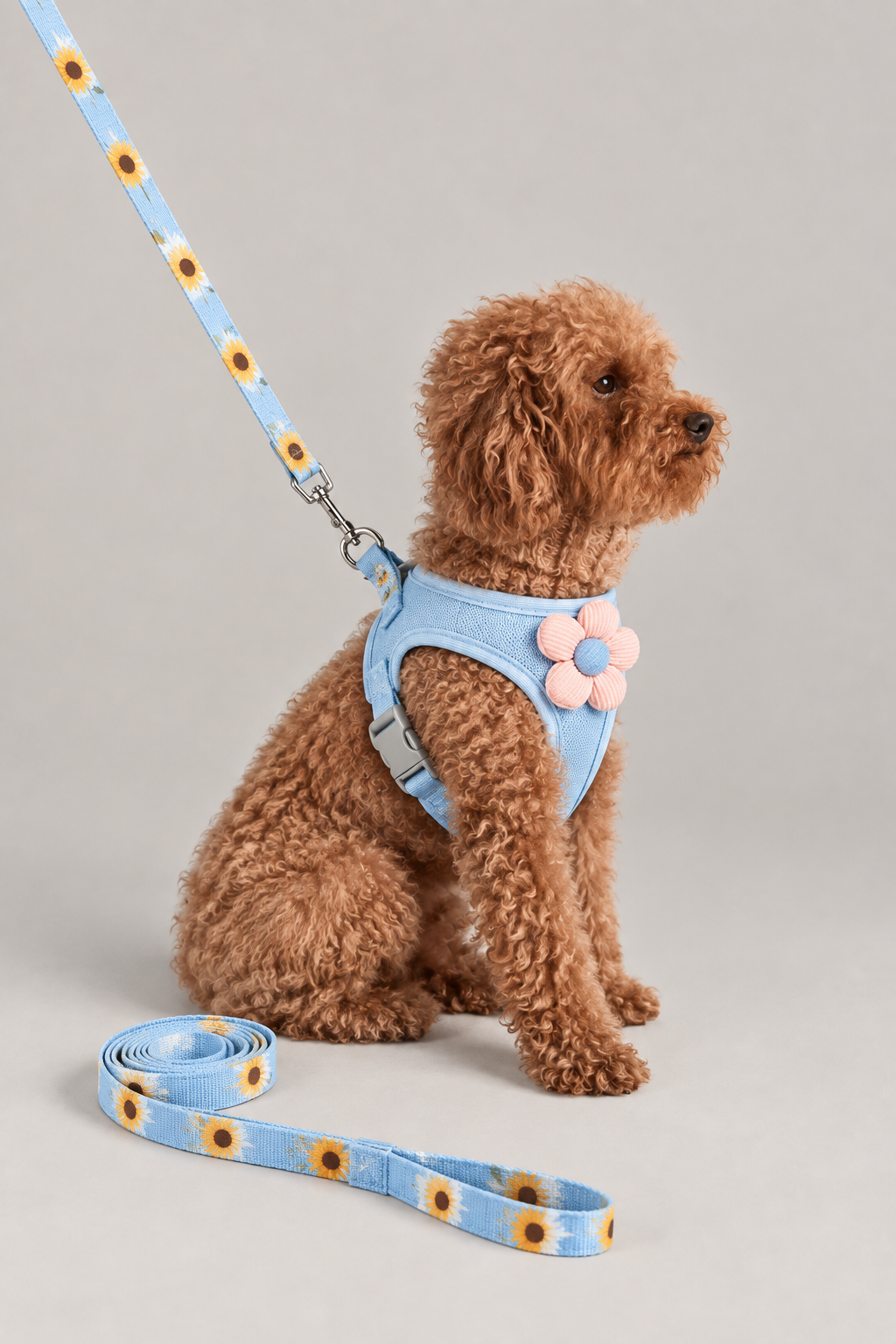 Sunflower mesh small dog harness – Breathable Sunflower Mesh Vest Harness