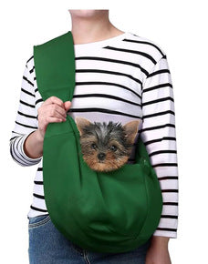 Waterproof Pet Crossbody Carrier Bag – Wide Hard-Base Dog and Cat Carrier, Small up to 4 kg or Large up to 10 kg
