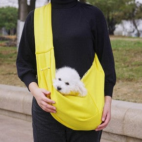 Waterproof Pet Crossbody Carrier Bag – Wide Hard-Base Dog and Cat Carrier, Small up to 4 kg or Large up to 10 kg