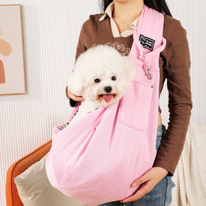 Waterproof Pet Crossbody Carrier Bag – Wide Hard-Base Dog and Cat Carrier, Small up to 4 kg or Large up to 10 kg