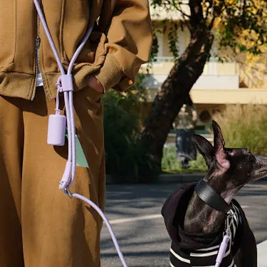 Hands-Free Nylon Rope Dog Lead, Crossbody Adjustable Leash