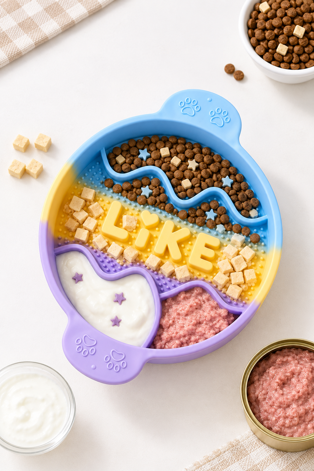 Silicone slow feeder dog bowl – view 5