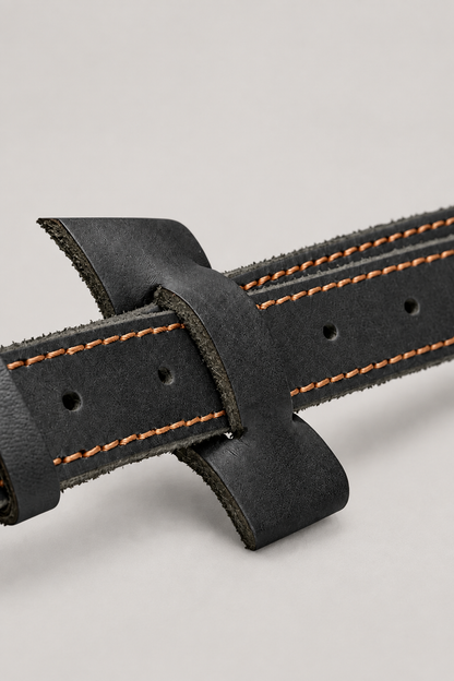 Grey studio leather detail