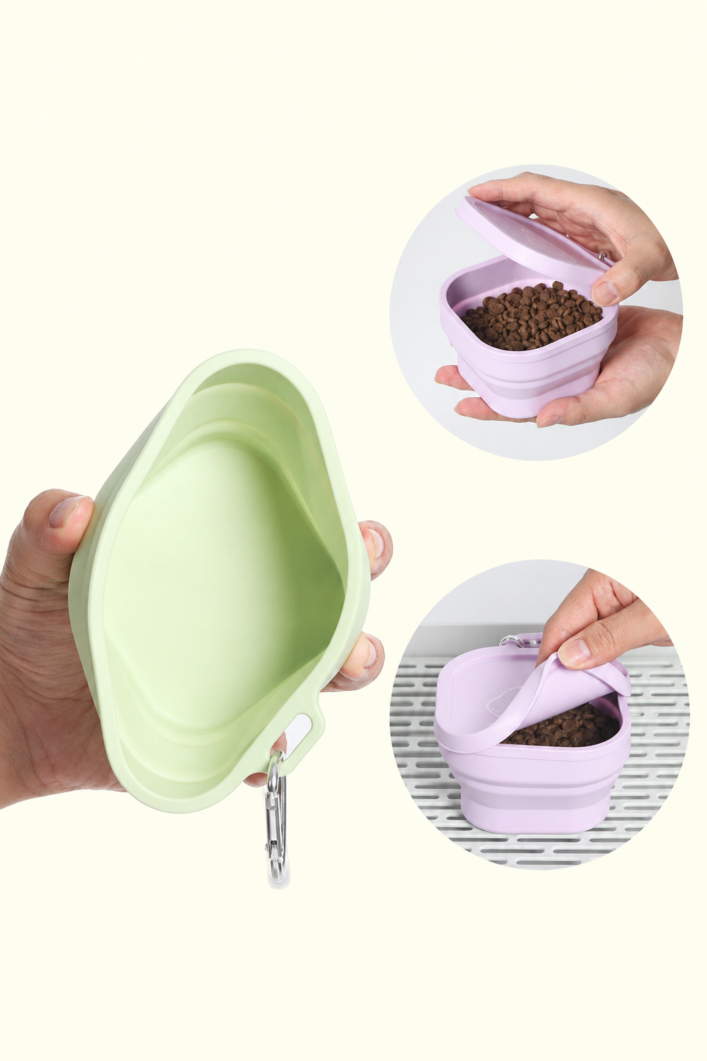 Collapsible dog bowl with lid – view 8
