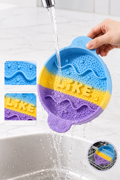 Silicone slow feeder dog bowl – view 4