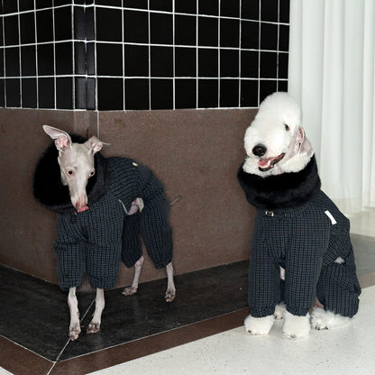 WinterCore Four-Leg Dog Jacket – Grey, White or Navy