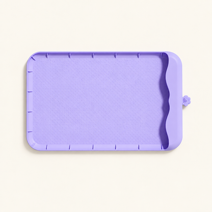 Purple feeding tray