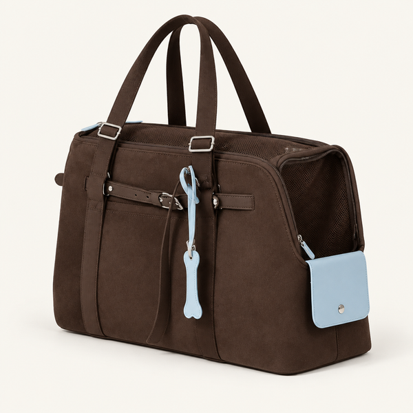Suede Pet Tote Shoulder Bag – Stylish Dog and Cat Carrier in 3 Sizes for Small Dogs up to 4 kg and Cats up to 6 kg