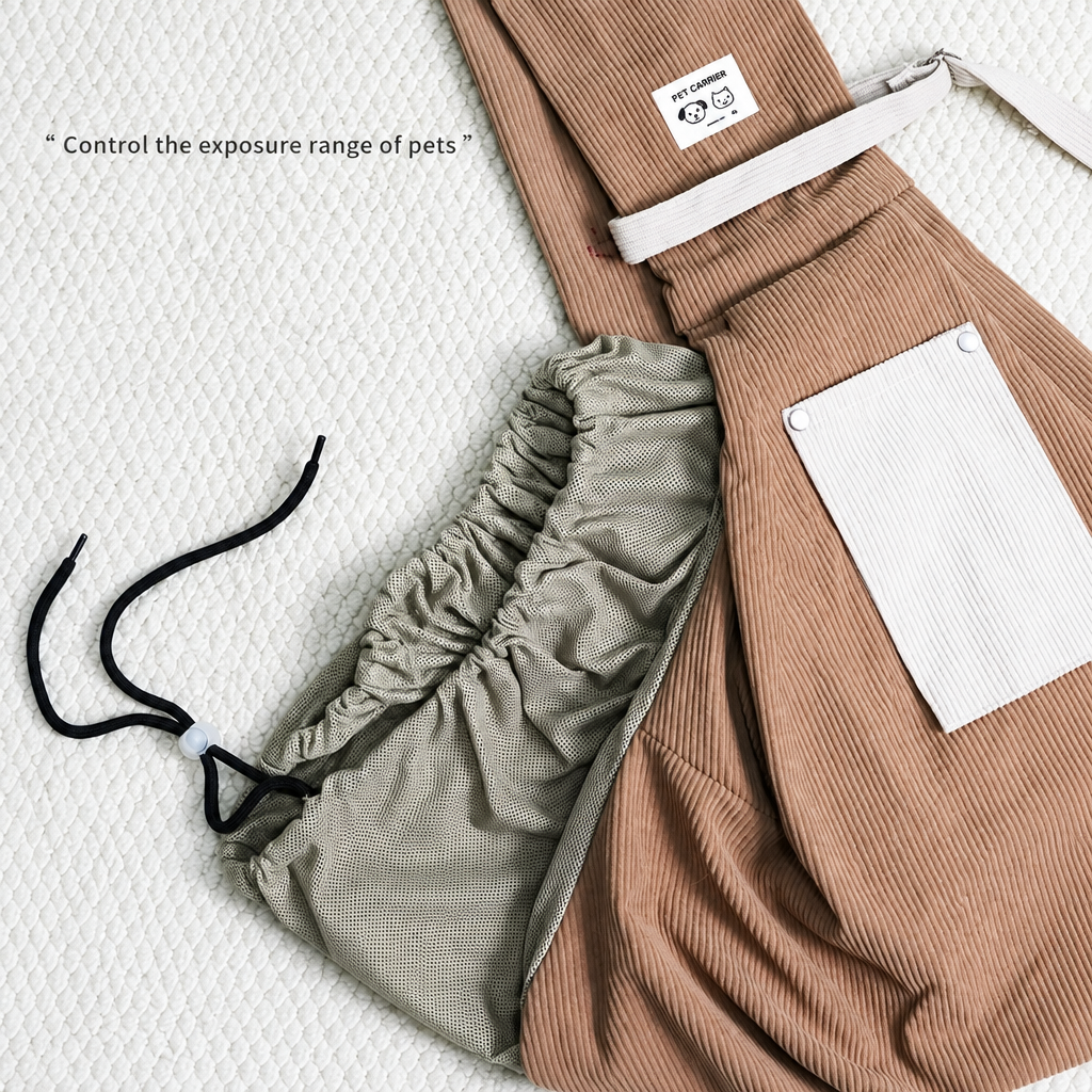 Warm Pet Crossbody Bag – Sherpa, Corduroy or Cow Print Cat and Small Dog Carrier, With or Without Mesh Cover