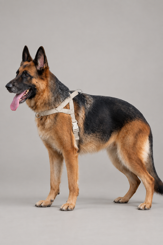 Linen dog harness – Front Clip & Back Clip Harness with Cotton-Linen Lining