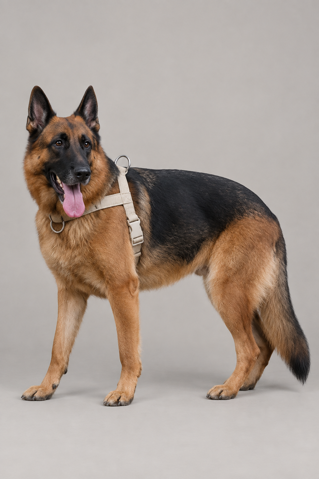Linen dog harness – view 3