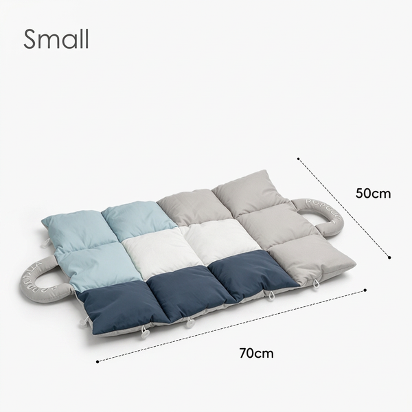 Quilted Dog Travel Mat & 2-in-1 Carry Bag