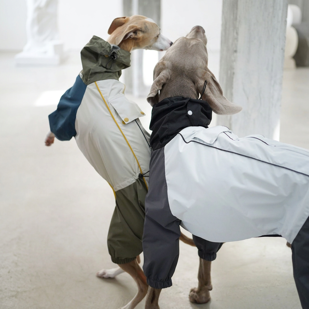 Barrier Four-Leg Dog Raincoat – Blue or Green