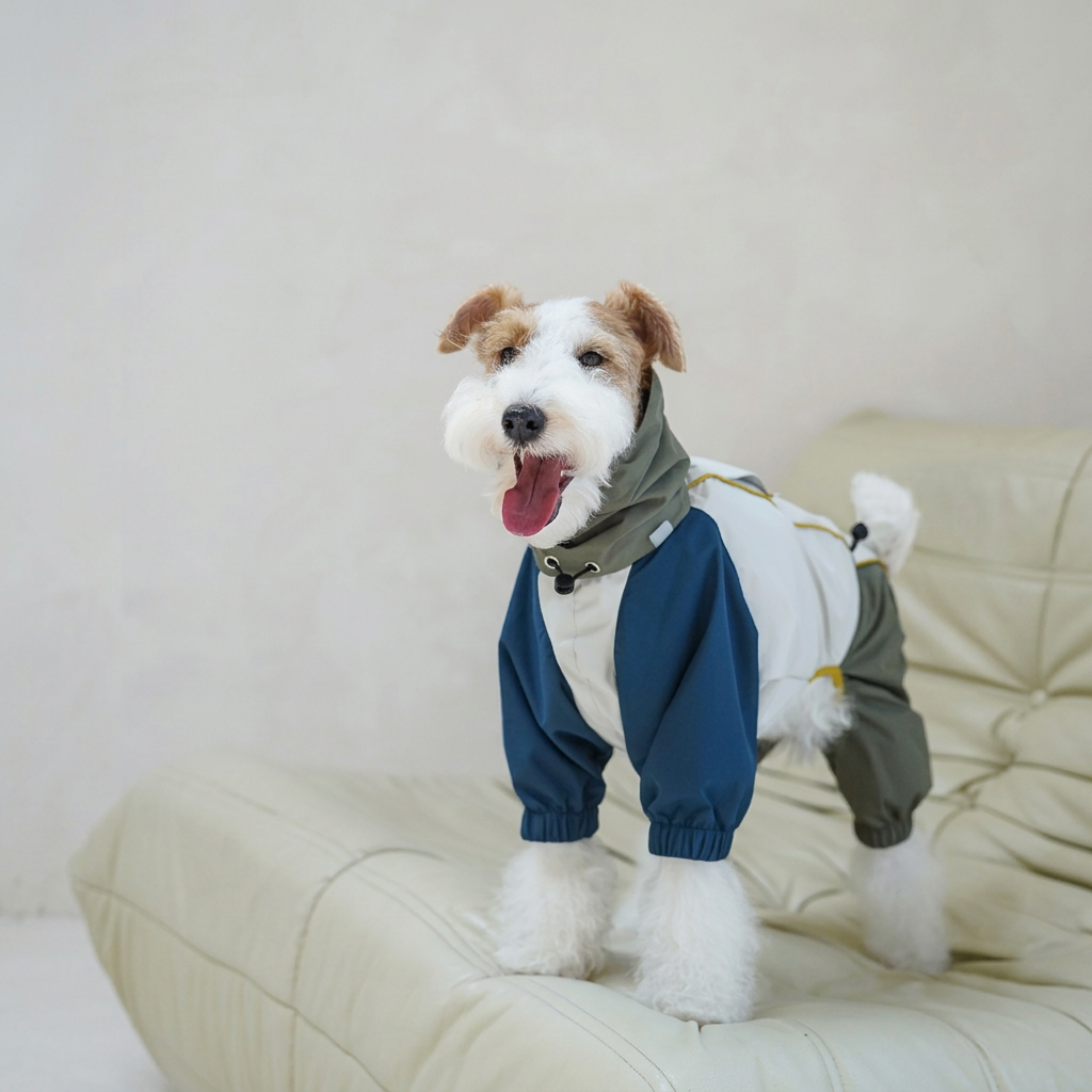 Barrier Four-Leg Dog Raincoat – Blue or Green