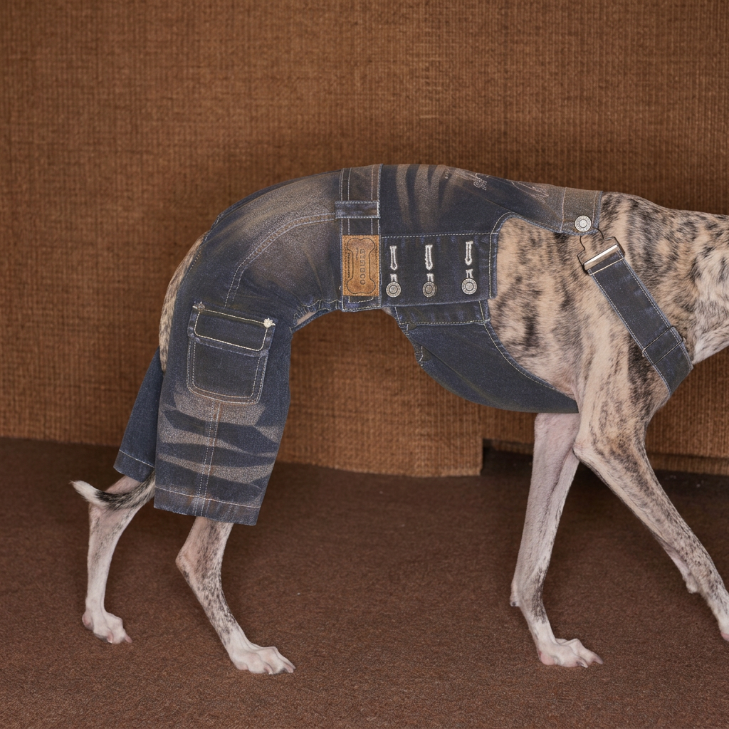 Urban Washed Denim Overalls for Dogs