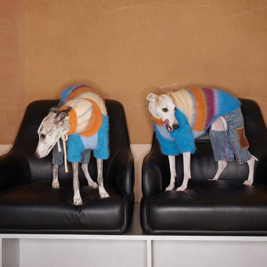 Snowday Candy-Stripe Knit for Dogs