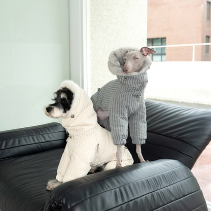WinterCore Four-Leg Dog Jacket – Grey, White or Navy