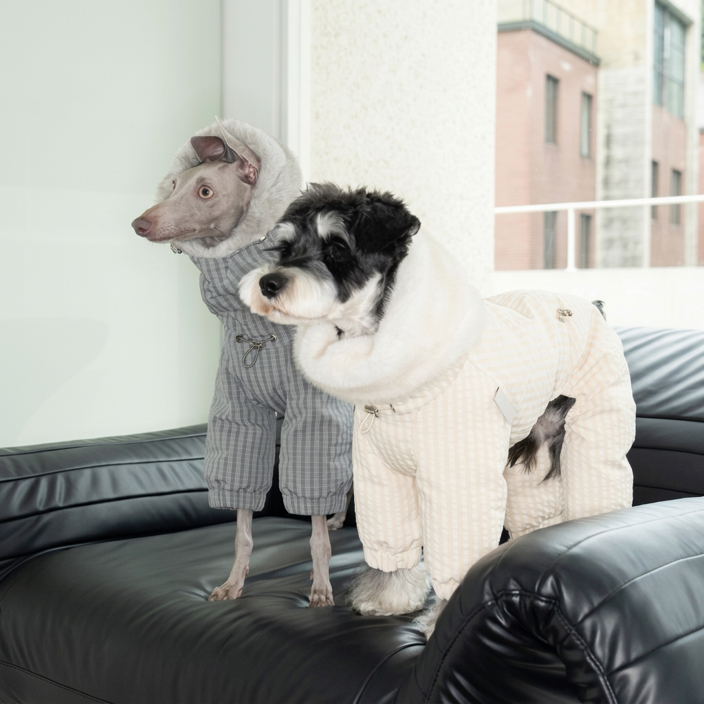 WinterCore Four-Leg Dog Jacket – Grey, White or Navy
