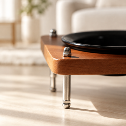 Wood and metal lifestyle detail