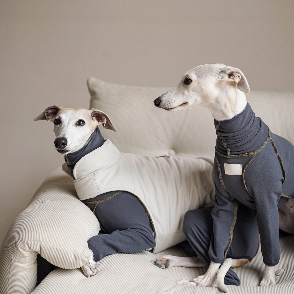 Easy-On Puffer-Style Dog Vest – Blue or White