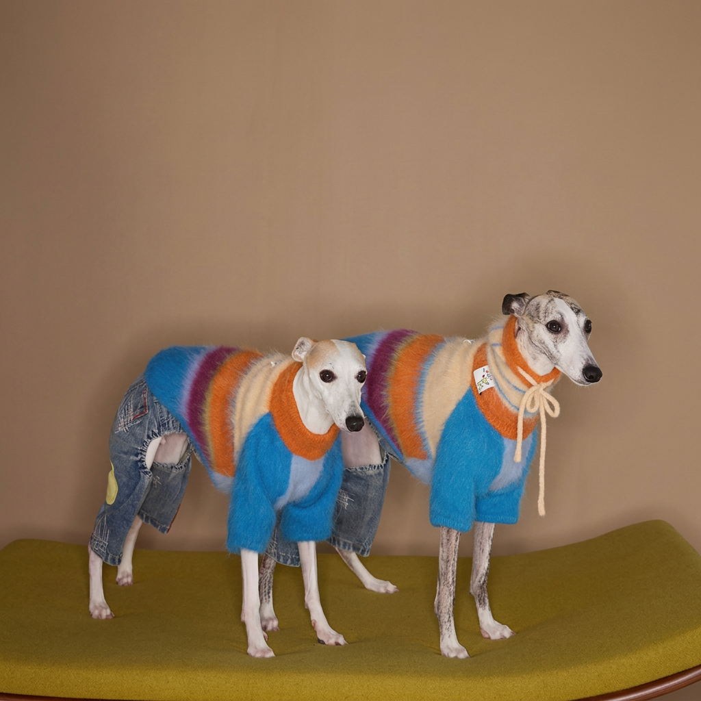 Snowday Candy-Stripe Knit for Dogs