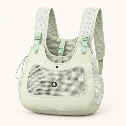 Front Chest Pet Carrier Backpack – Hands-Free Breathable Kangaroo Carrier for Small Dogs and Cats