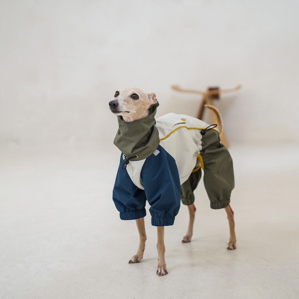 Barrier Four-Leg Dog Raincoat – Blue or Green