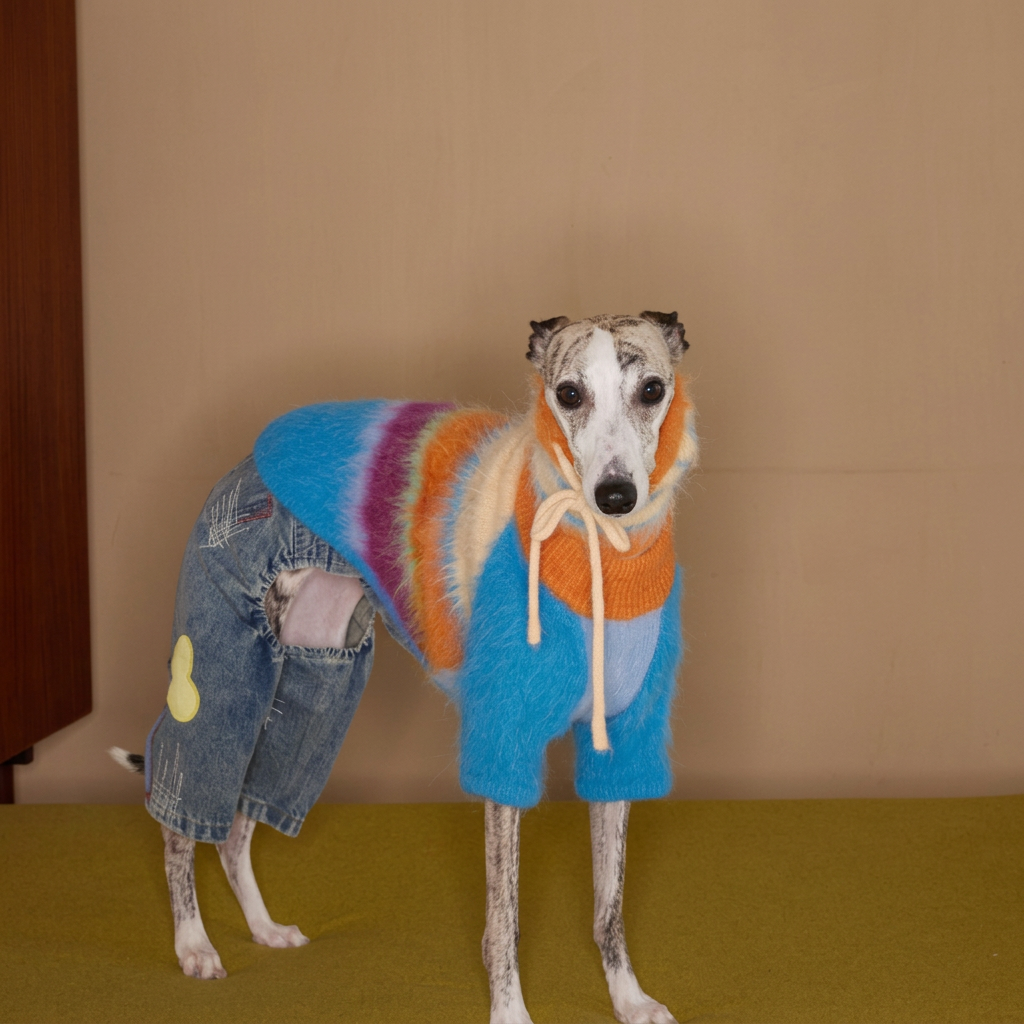 Snowday Candy-Stripe Knit for Dogs