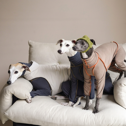 Easy-On Puffer-Style Dog Vest – Blue or White