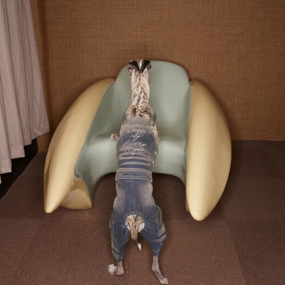 Urban Washed Denim Overalls for Dogs