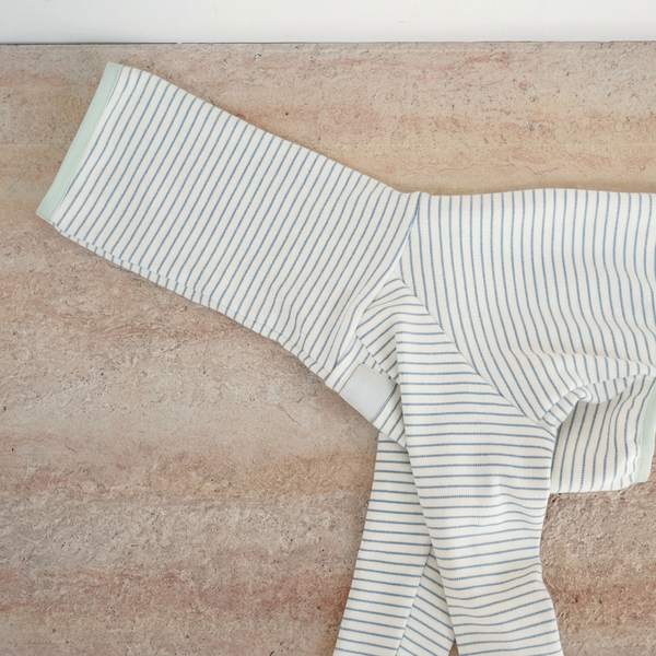 Cosy Stripes Four-Leg Dog Pyjamas – Blue, Pink or Grey