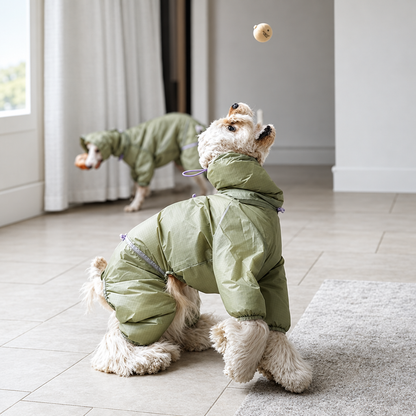 LightShield green spaniel playing
