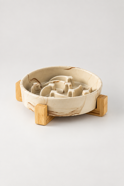 Medium bowl with tall stand