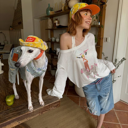 Citrus Explorer Matching Caps – Human & Dog