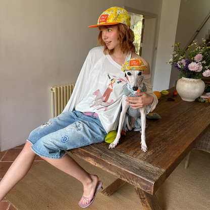 Citrus Explorer Matching Caps – Human & Dog