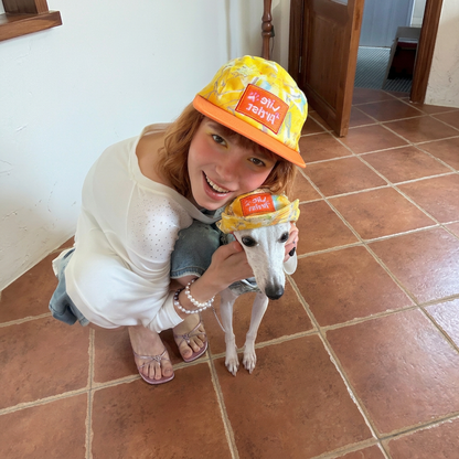 Citrus Explorer Matching Caps – Human & Dog