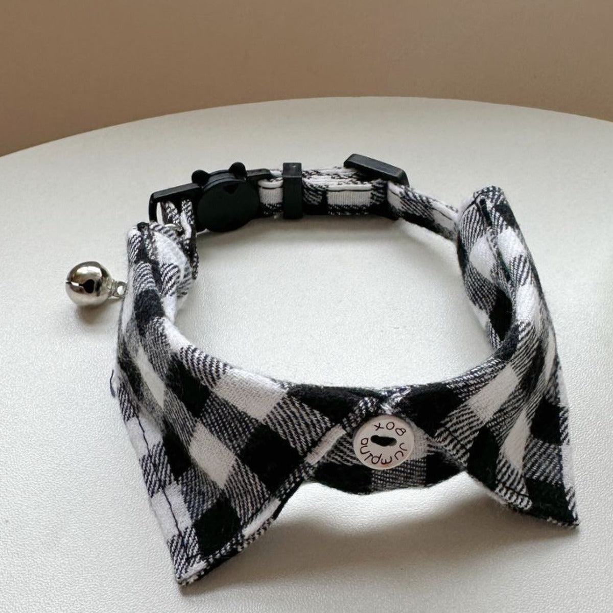 Plaid Shirt Collar for Cats and Small Dogs – Cute Pet Collar with Bell, Adjustable to 28 cm, 6 Colours