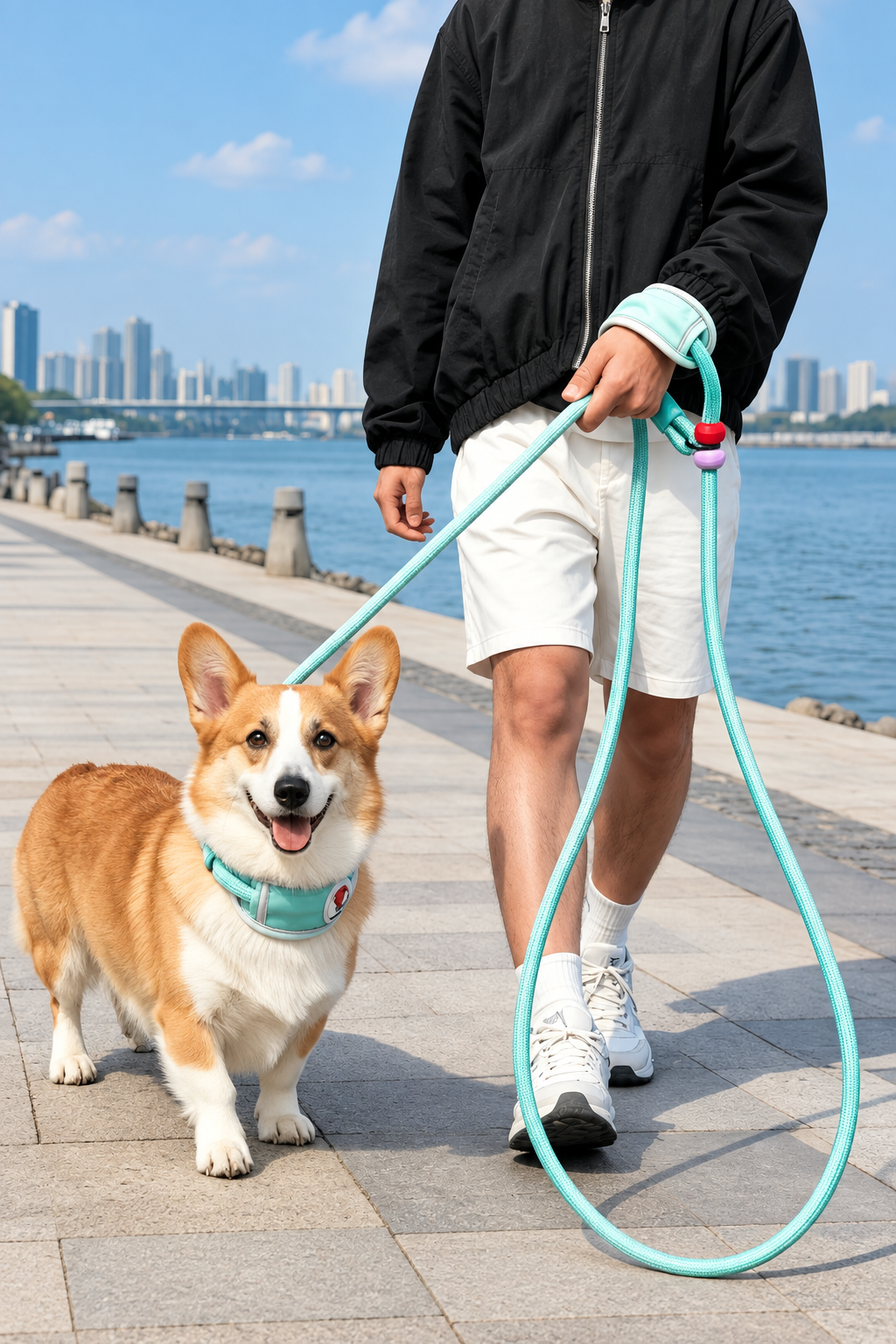 Padded nylon slip lead – view 3